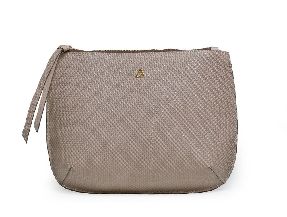 Bolso en cuero mocca