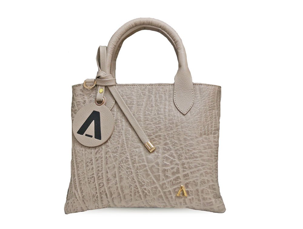 Bolso en cuero arena