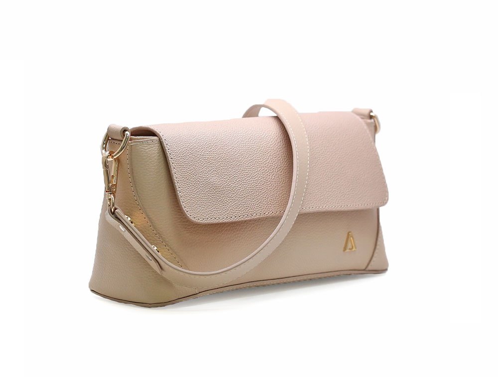 Alternative view of Bolso en cuero nude