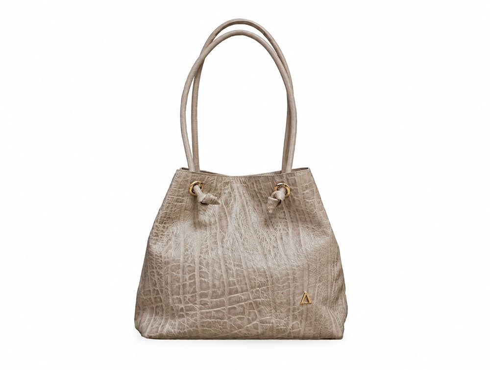 Bolso en cuero arena
