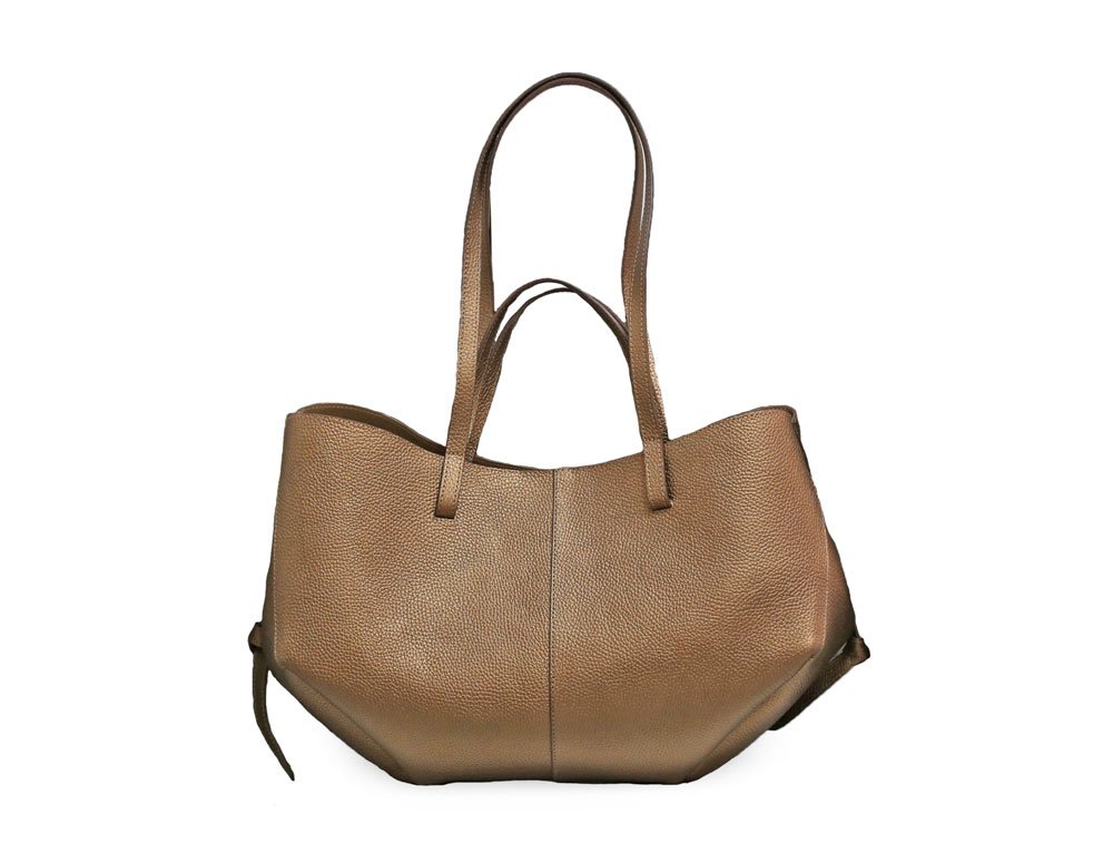 Bolso en cuero cobre
