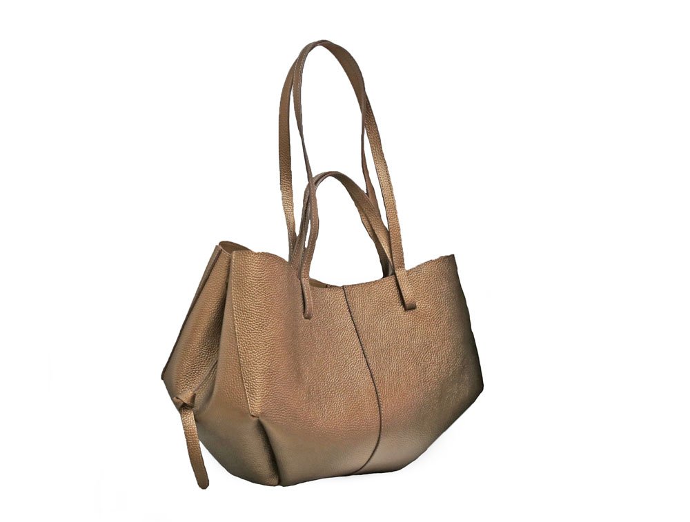 Alternative view of Bolso en cuero cobre