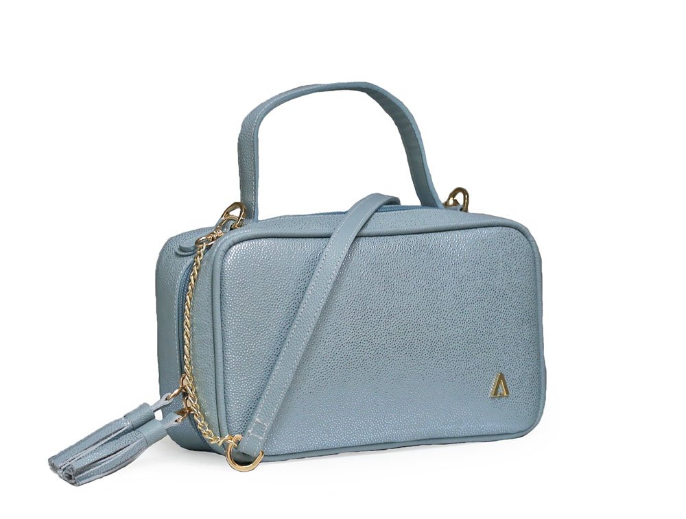 Alternative view of Bolso en cuero jade