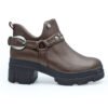 Botin en cuero bronce