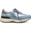 Tenis en cuero celeste