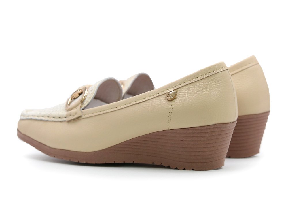 Mocasin en cuero mantequilla - Imagen 3