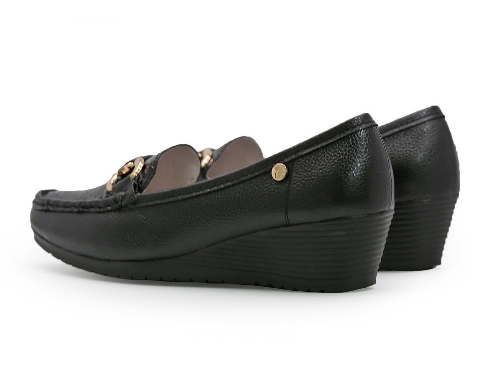 Mocasin en cuero negro - Imagen 3