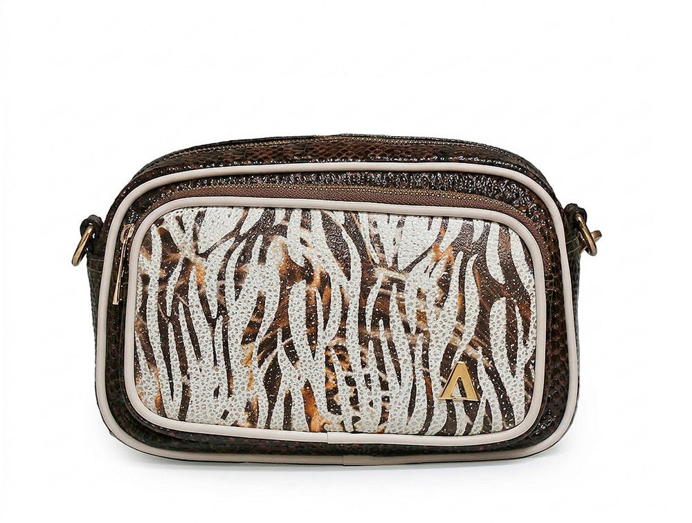 Bolso en cuero miel