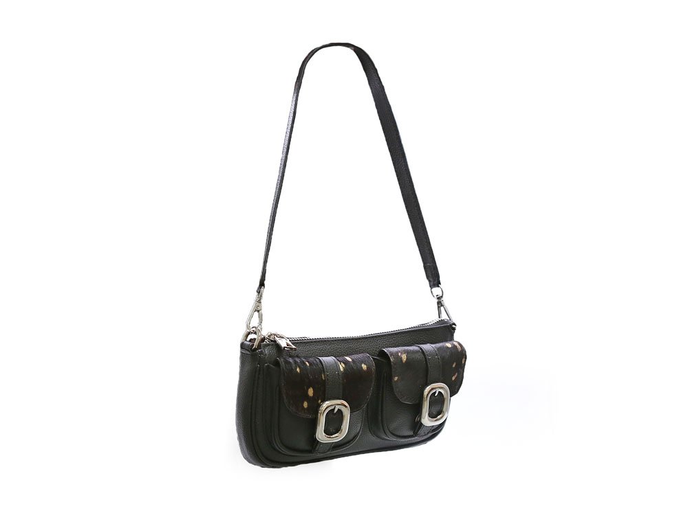 Alternative view of Bolso en cuero negro