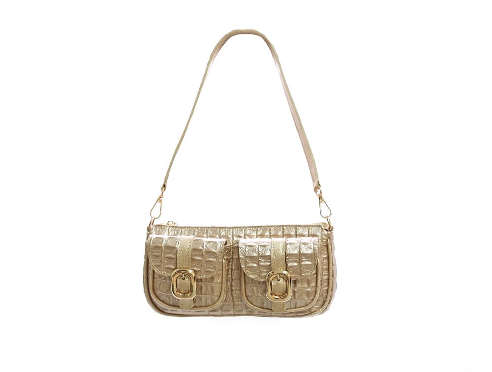Bolso en cuero oro