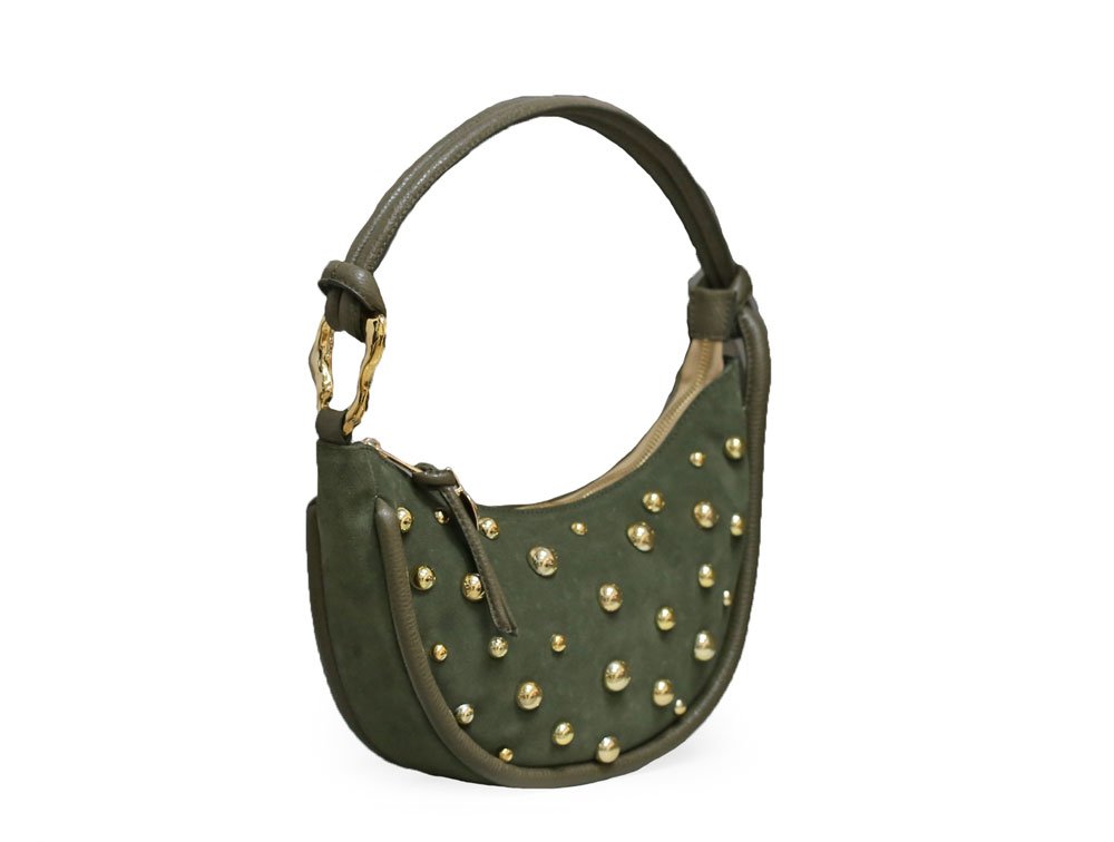 Alternative view of Bolso en cuero verde