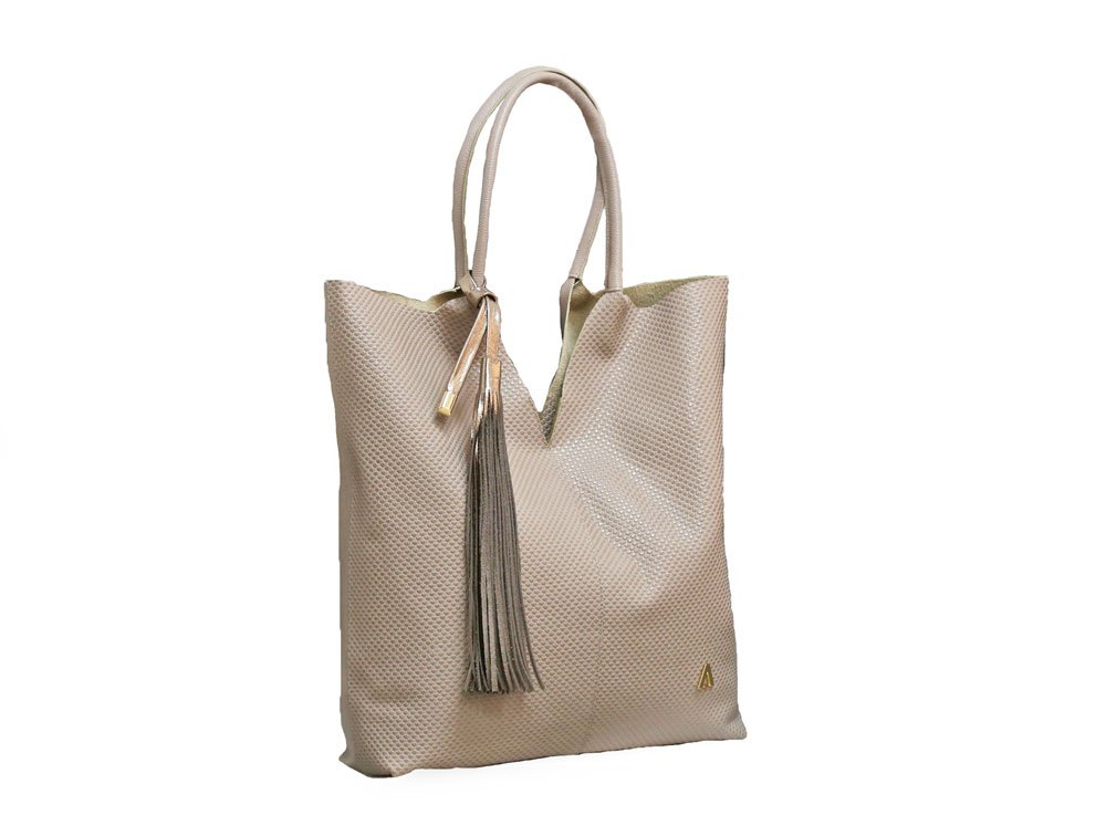 Alternative view of Bolso en cuero mocca