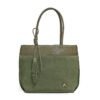 Bolso en cuero verde