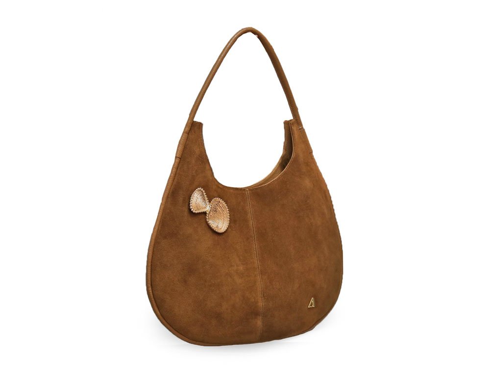 Alternative view of Bolso en cuero miel