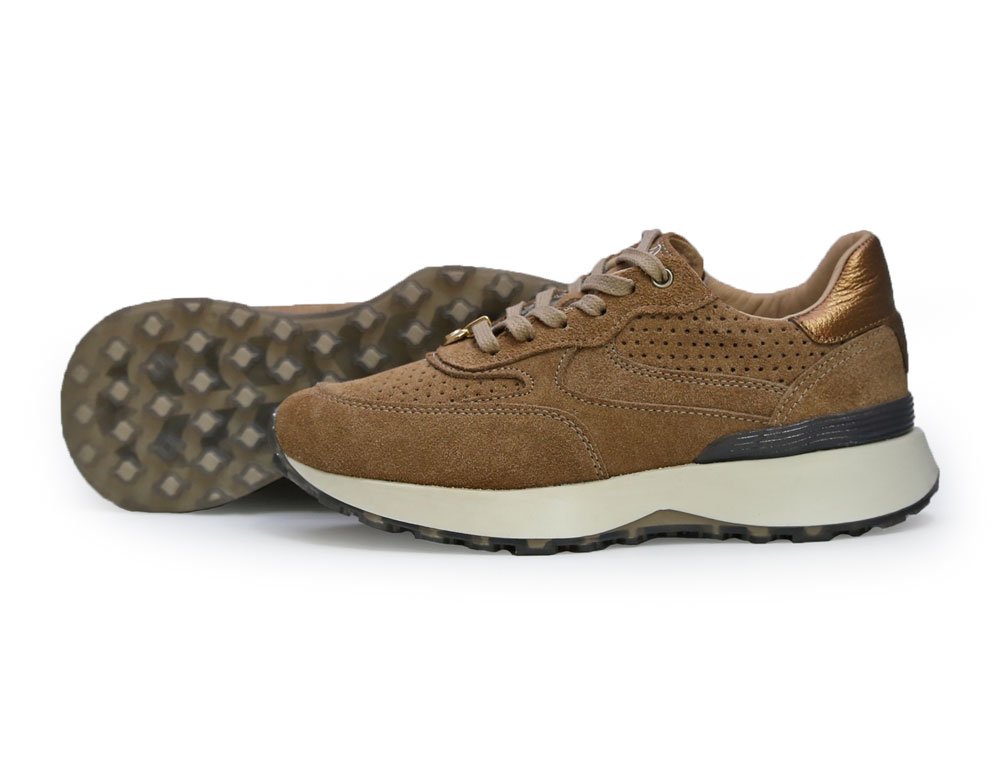 Tenis en cuero miel - Imagen 3
