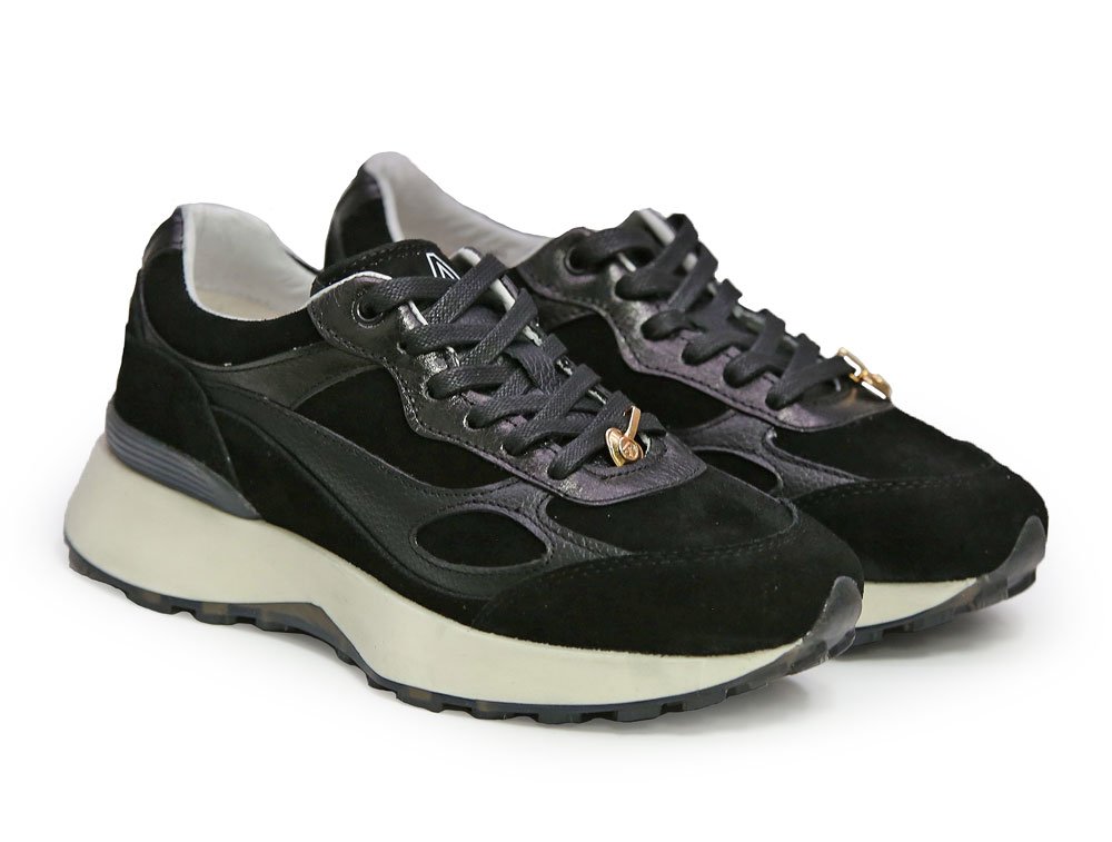Alternative view of Tenis en cuero negro