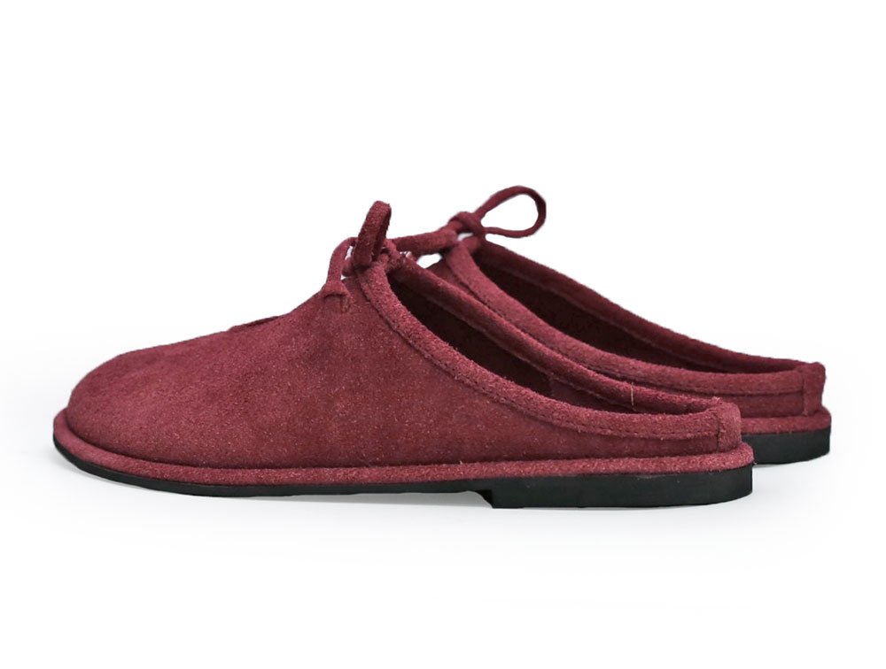 Zuecos en cuero vinotinto - Imagen 3