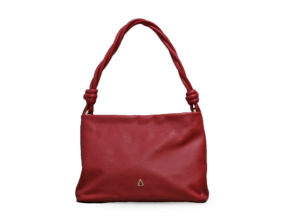 Bolso en cuero rojo