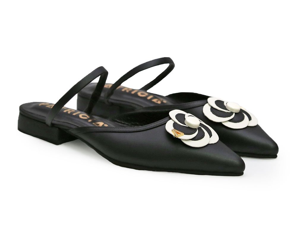 Alternative view of Zueco en cuero negro