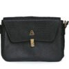 Bolso en cuero negro