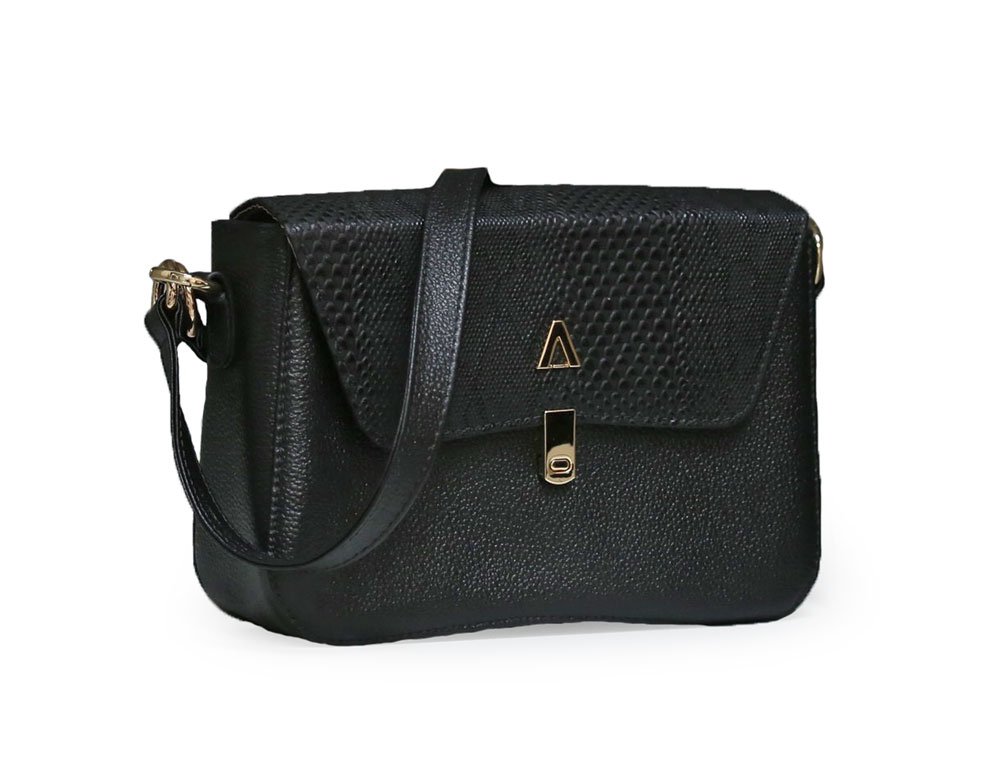 Alternative view of Bolso en cuero negro
