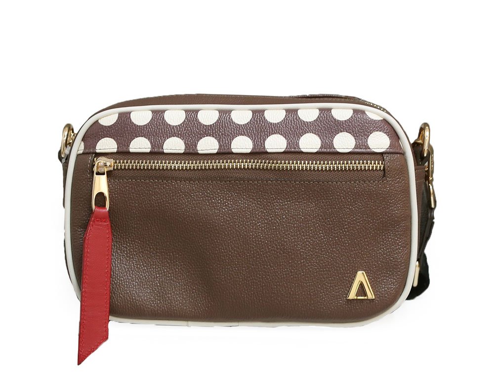 Bolso en cuero cafe