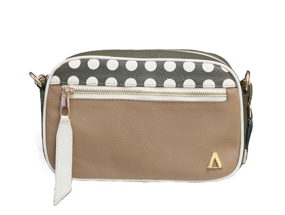 Bolso en cuero verde