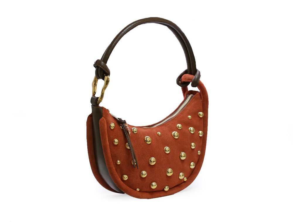 Alternative view of Bolso en cuero naranja
