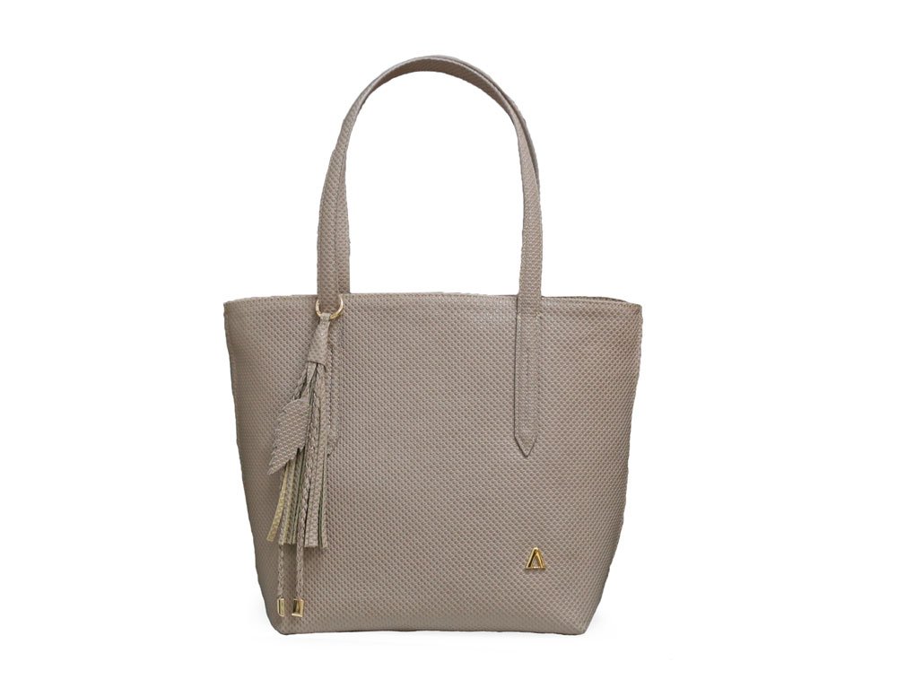 Bolso en cuero mocca