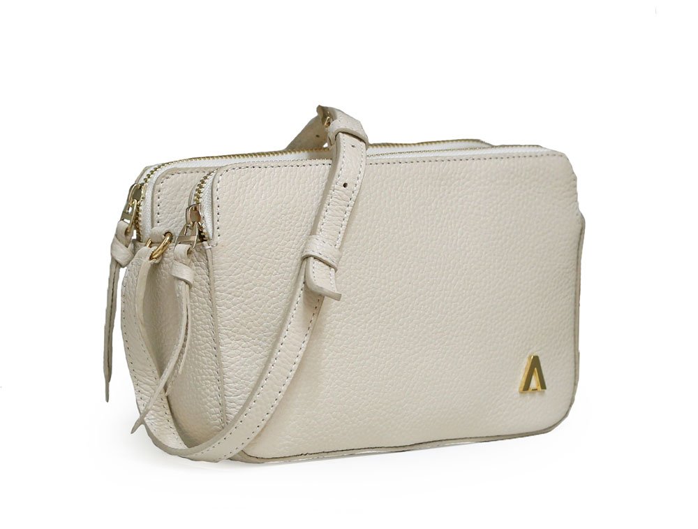 Alternative view of Bolso en cuero avena