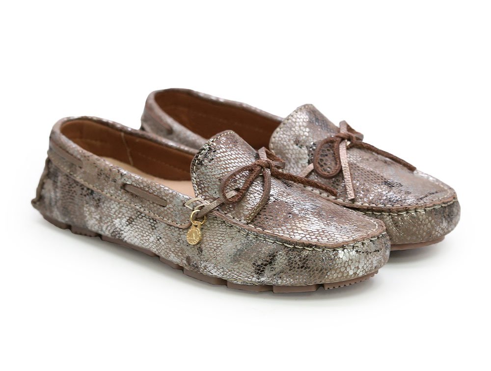Alternative view of Mocasin en cuero beige