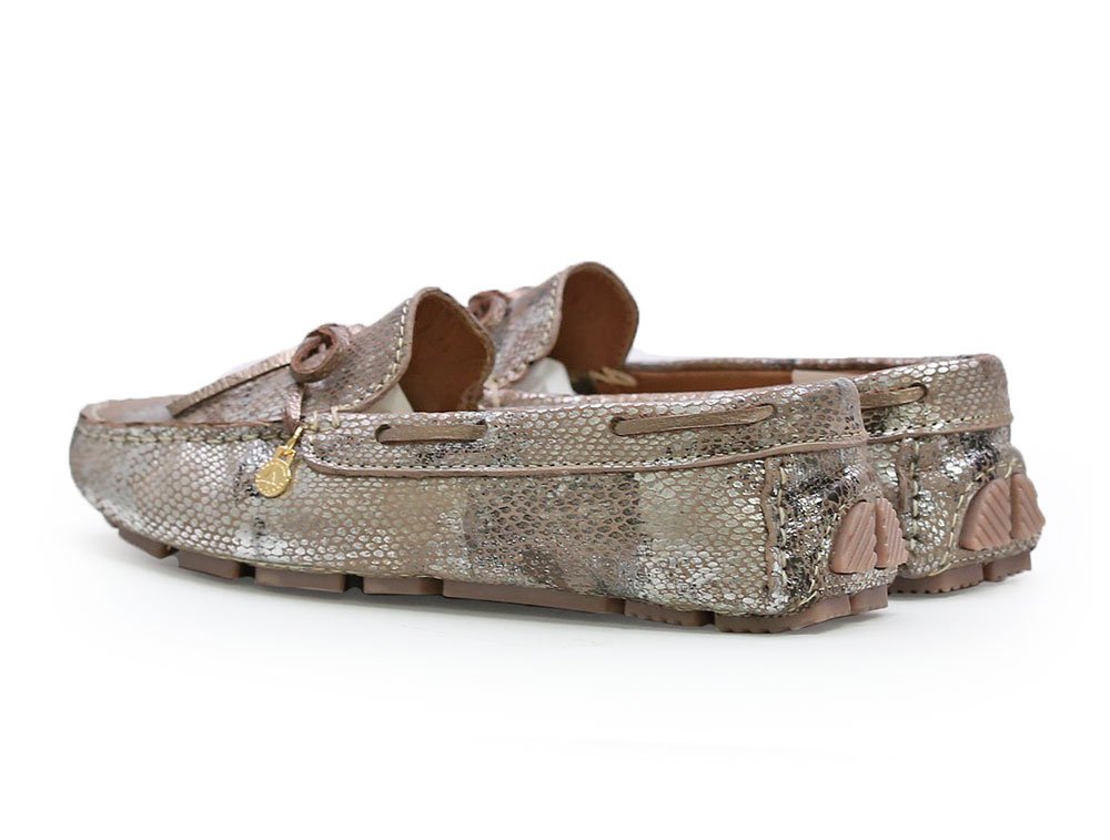 Mocasin en cuero beige - Imagen 3