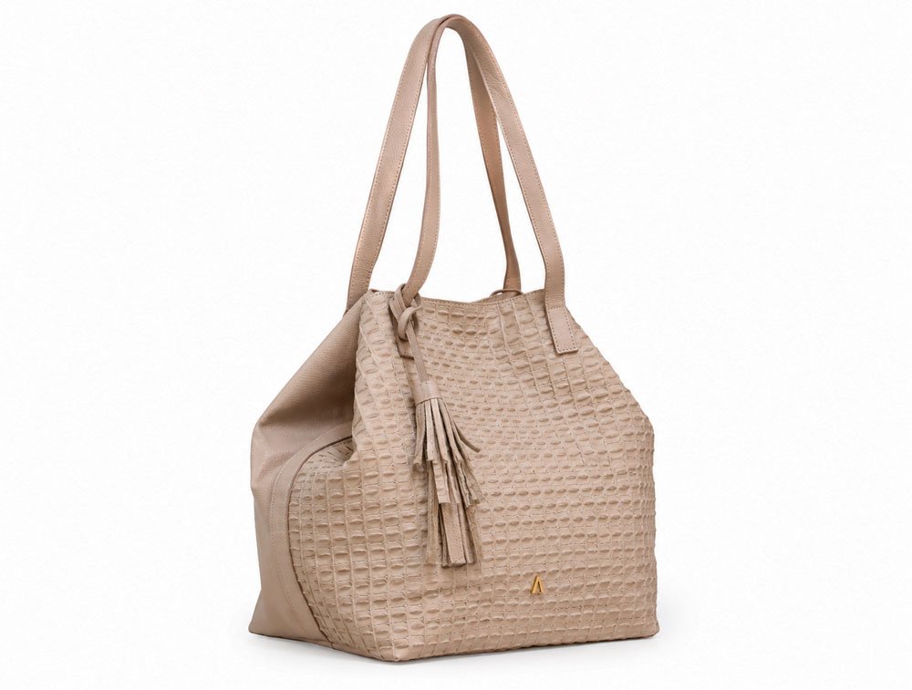 Alternative view of Bolso en cuero nude