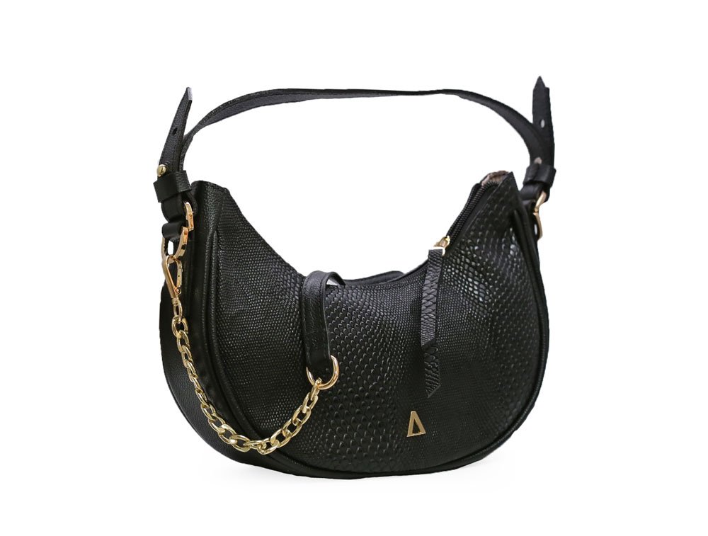 Alternative view of Bolso en cuero negro