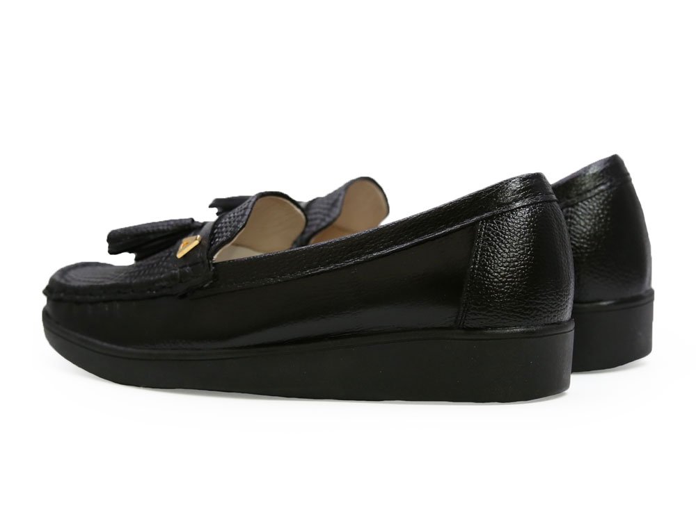 Mocasin en cuero negro - Imagen 3