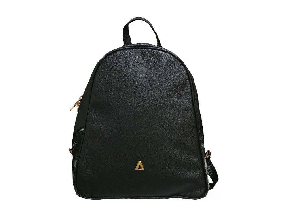 Bolso en cuero negro