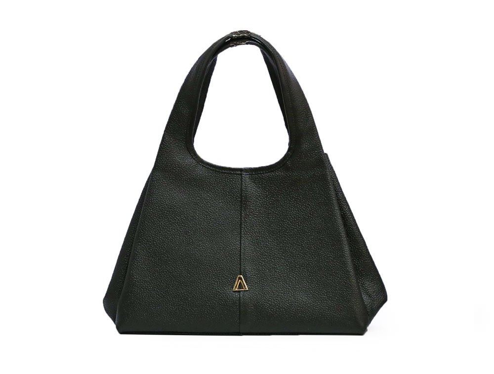Bolso en cuero negro
