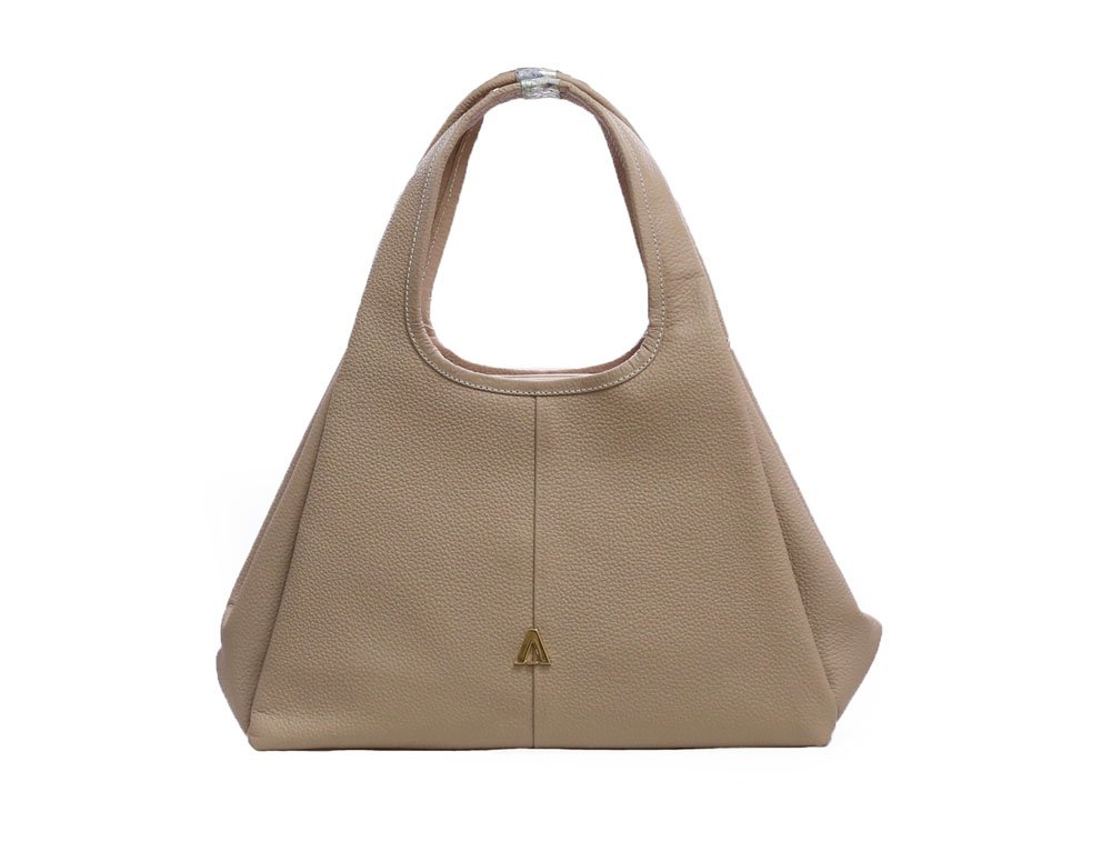 Bolso en cuero nude