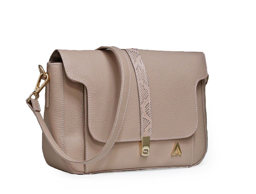 Alternative view of Bolso en cuero nude