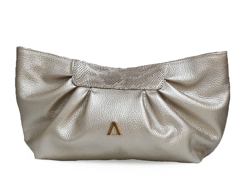 Bolso en cuero oro